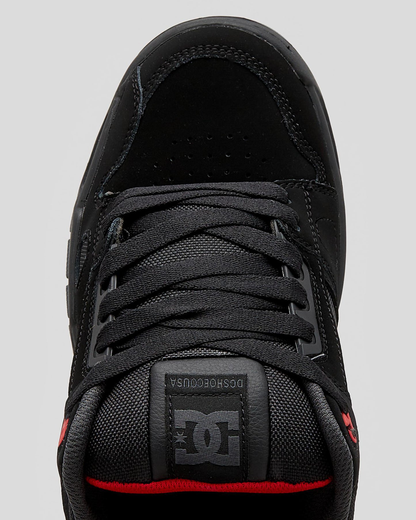 .DC MENS STAG SHOES - BLACK/GREY/RED - (320188-BYR) - TAG - R2L13