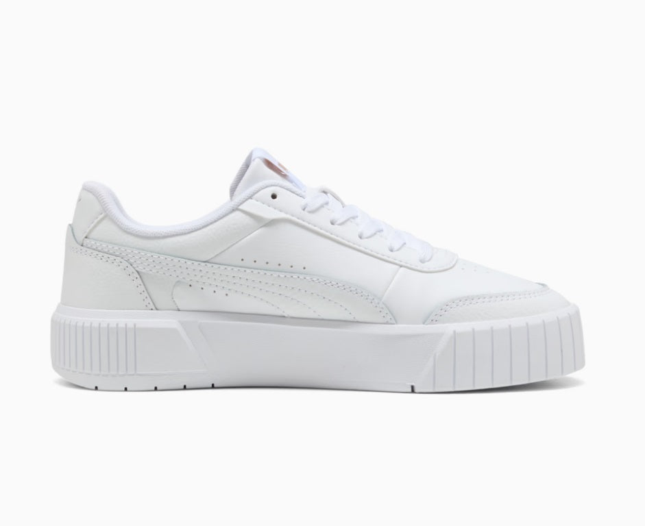 .PUMA Womens Carina Mia Sneakers - WHITE/GOLD -(402637-06) - CMW - R1L5