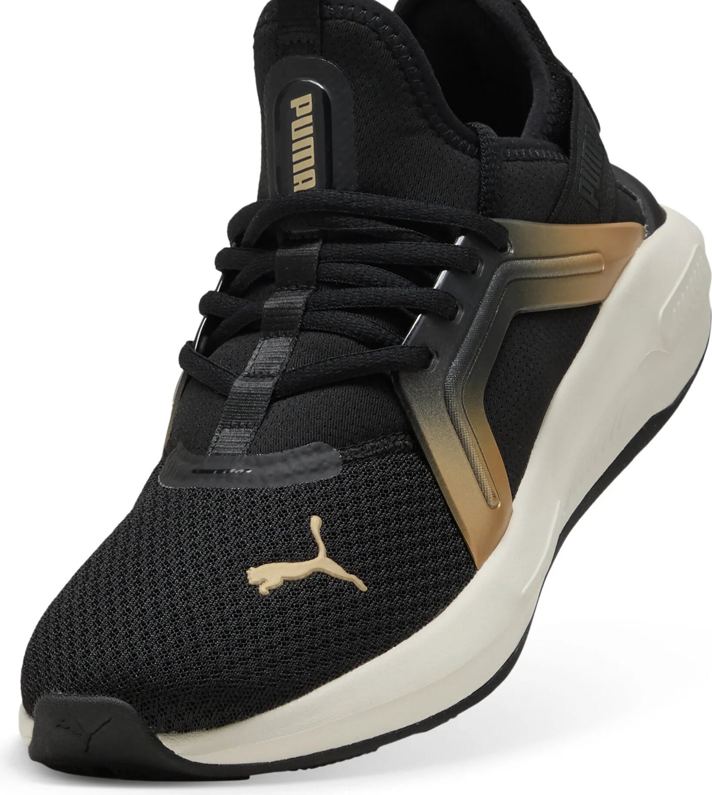 .PUMA Womens Softride Enzo 5 Metallic - BLACK/GOLD -(310473-01) - MEW - R1L5