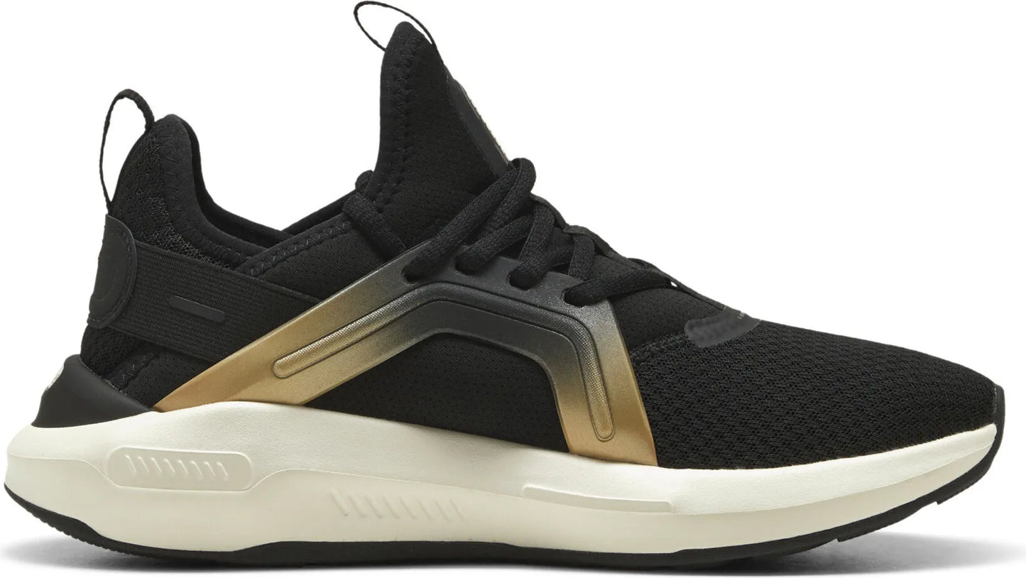 .PUMA Womens Softride Enzo 5 Metallic - BLACK/GOLD -(310473-01) - MEW - R1L5
