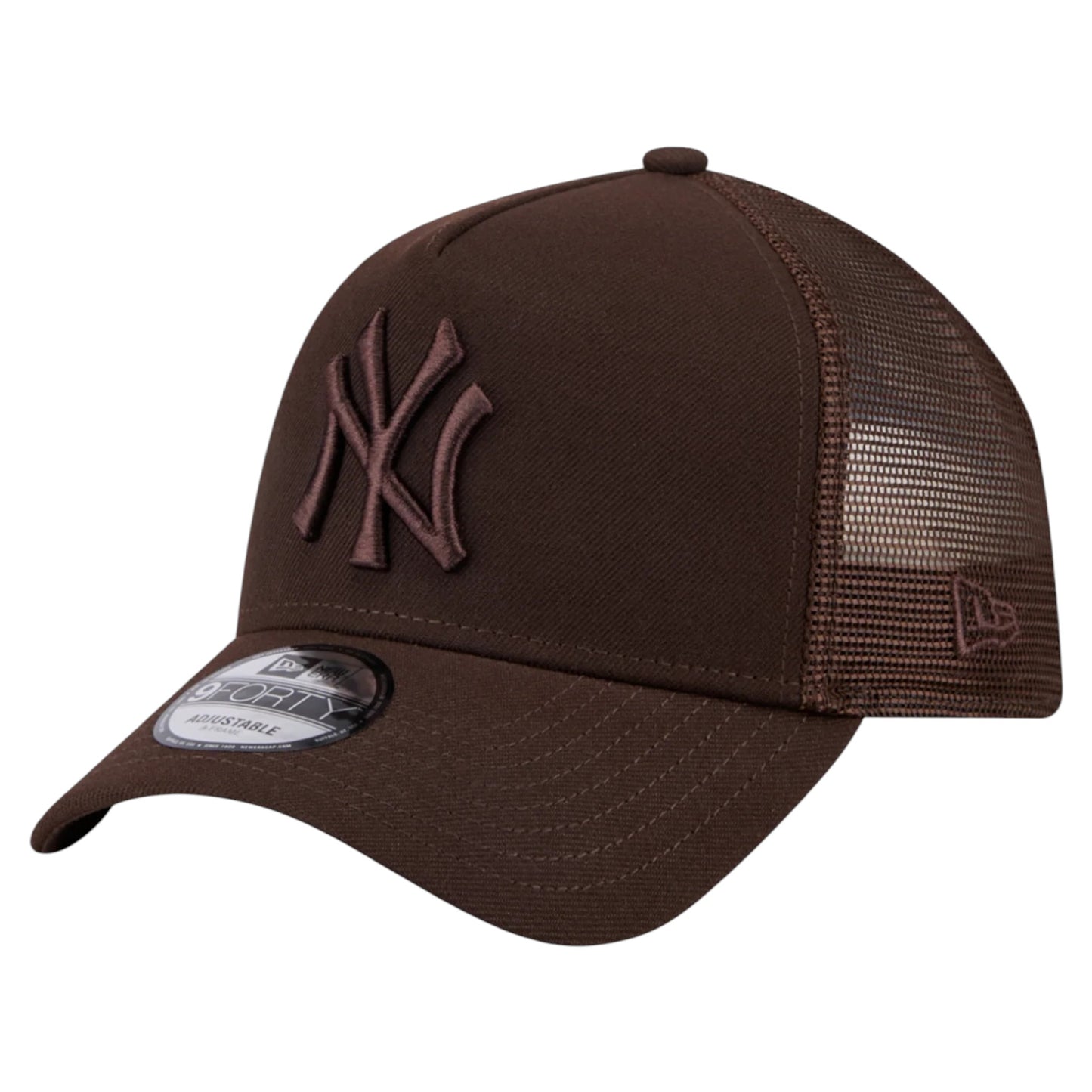.NEW ERA 940 A-Frame New York Yankees Trucker Hat - BROWN - (60766809) - F