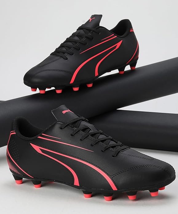 .Puma VITORIA FG/AG Men's Football Boots - Black/Glowing Red - (107483-09) - BGR - R2L17
