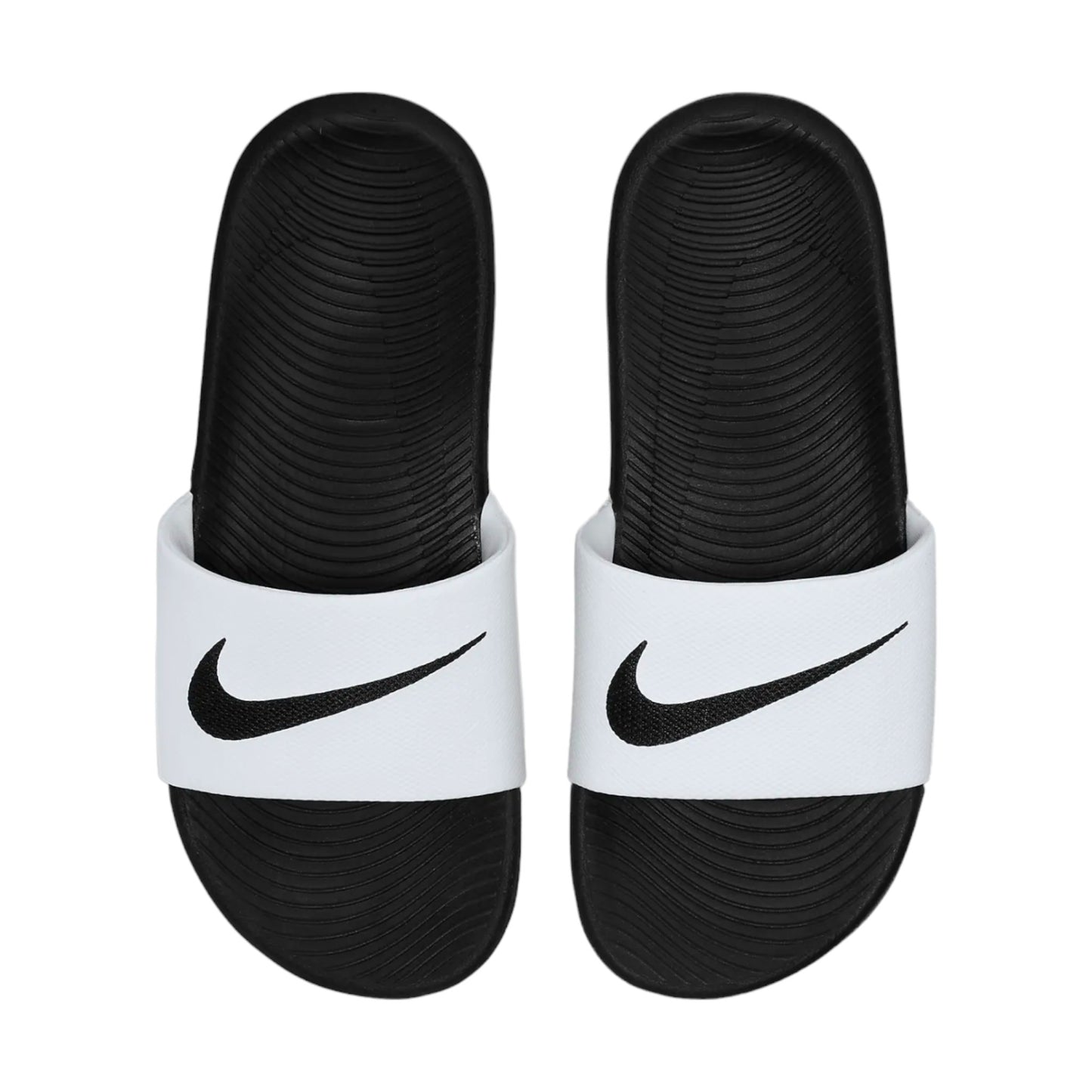 .Nike Kawa Kids Slides White/Black - WK - (819352-100) - R2L16