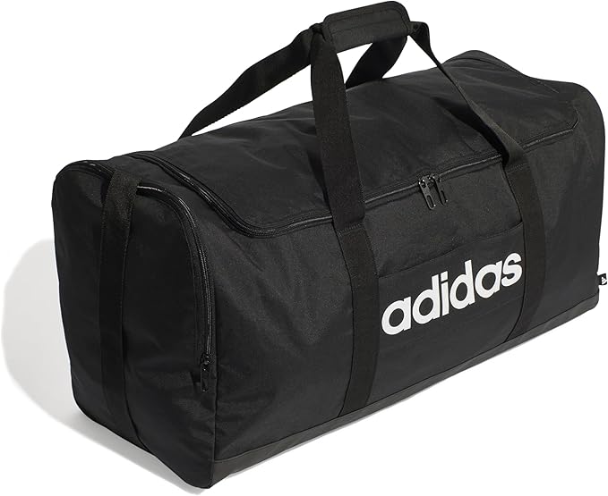 .Adidas Liner Duffel Bag LARGE - Black/Black/White - (JE8344) - C26