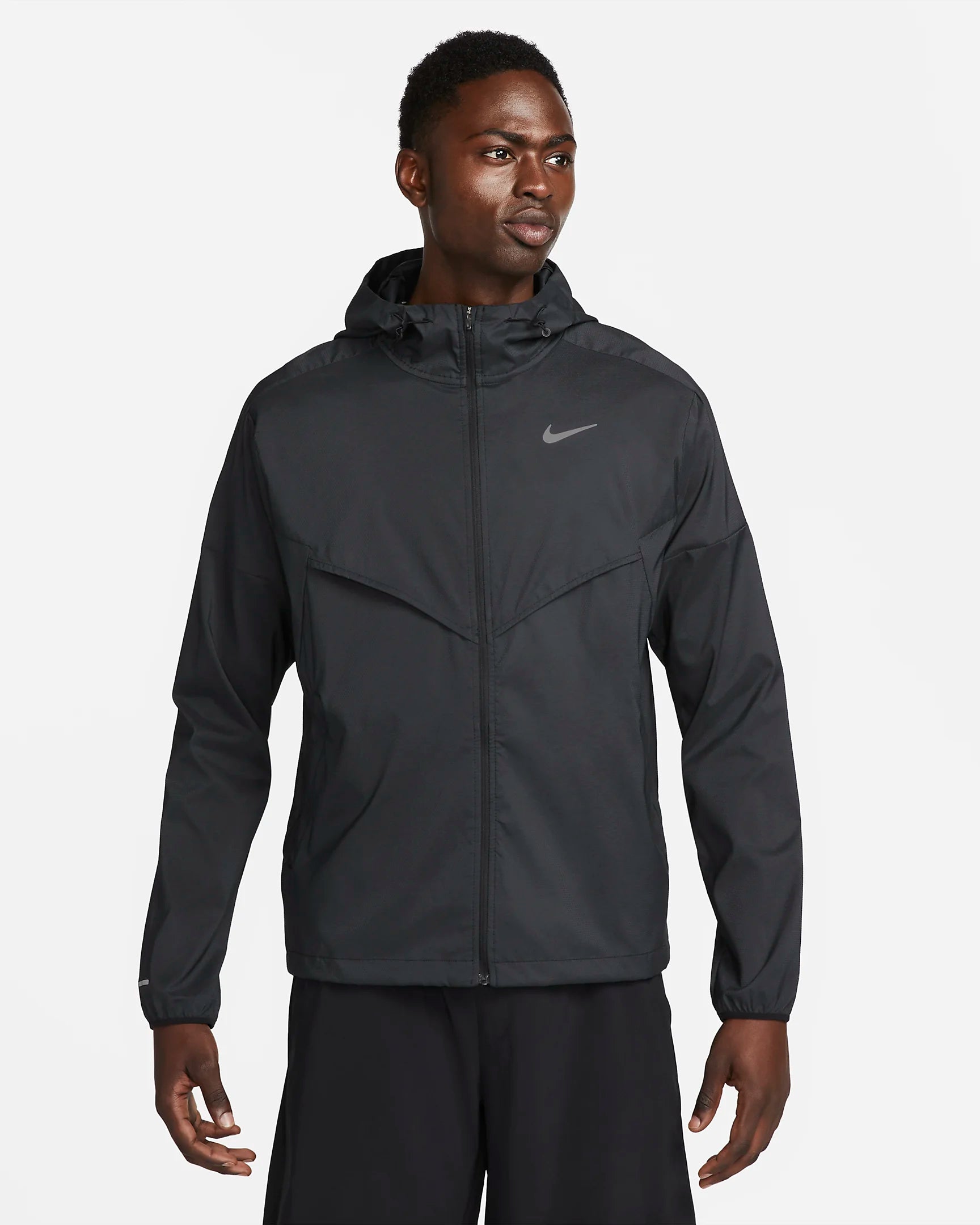 Nike windrunner jacket men's black and white hotsell