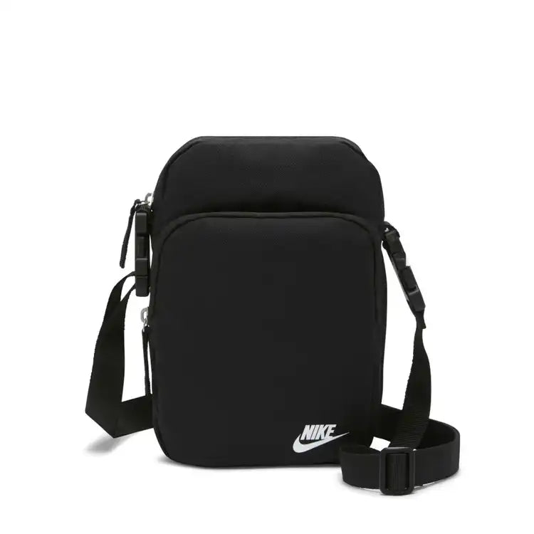 .Nike Heritage Crossbody Bag 4 Litres - BLACK/WHITE - (DB0456-010) - F