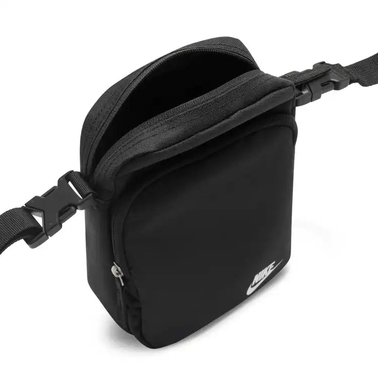 .Nike Heritage Crossbody Bag 4 Litres - BLACK/WHITE - (DB0456-010) - F