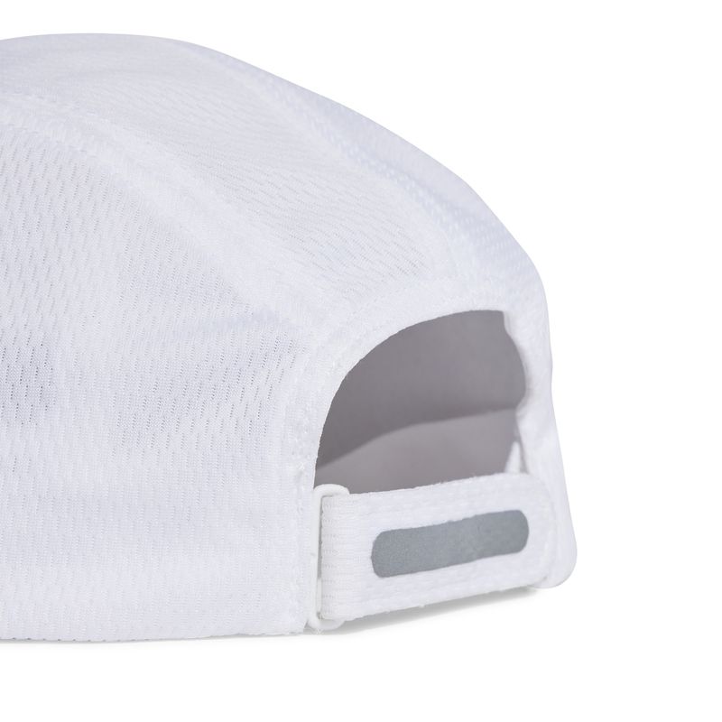 .ADIDAS RUNNING AEROREADY FOUR-PANEL MESH CAP - White/Silver - (HR7053) - F