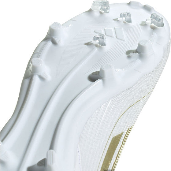 .Adidas Mens F50 League FG/MG FOOTBALL BOOTS - WHITE/GOLD - (IE0604) - G50 - R2L17