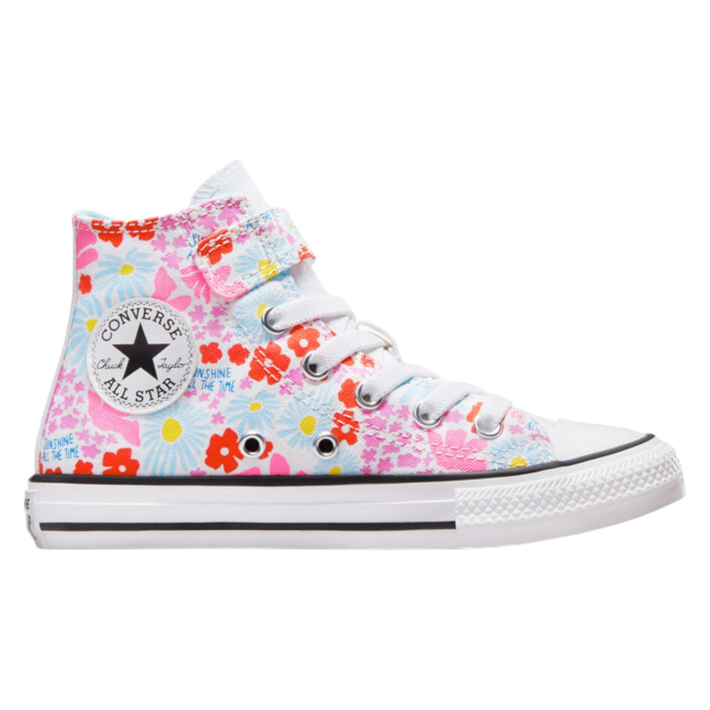 .Converse Chuck Taylor Kids 1V NATURE IN BLOOM HI - WHITE/BLUE SLUSHY/WHITE - (A06339) - SUN - R1L2