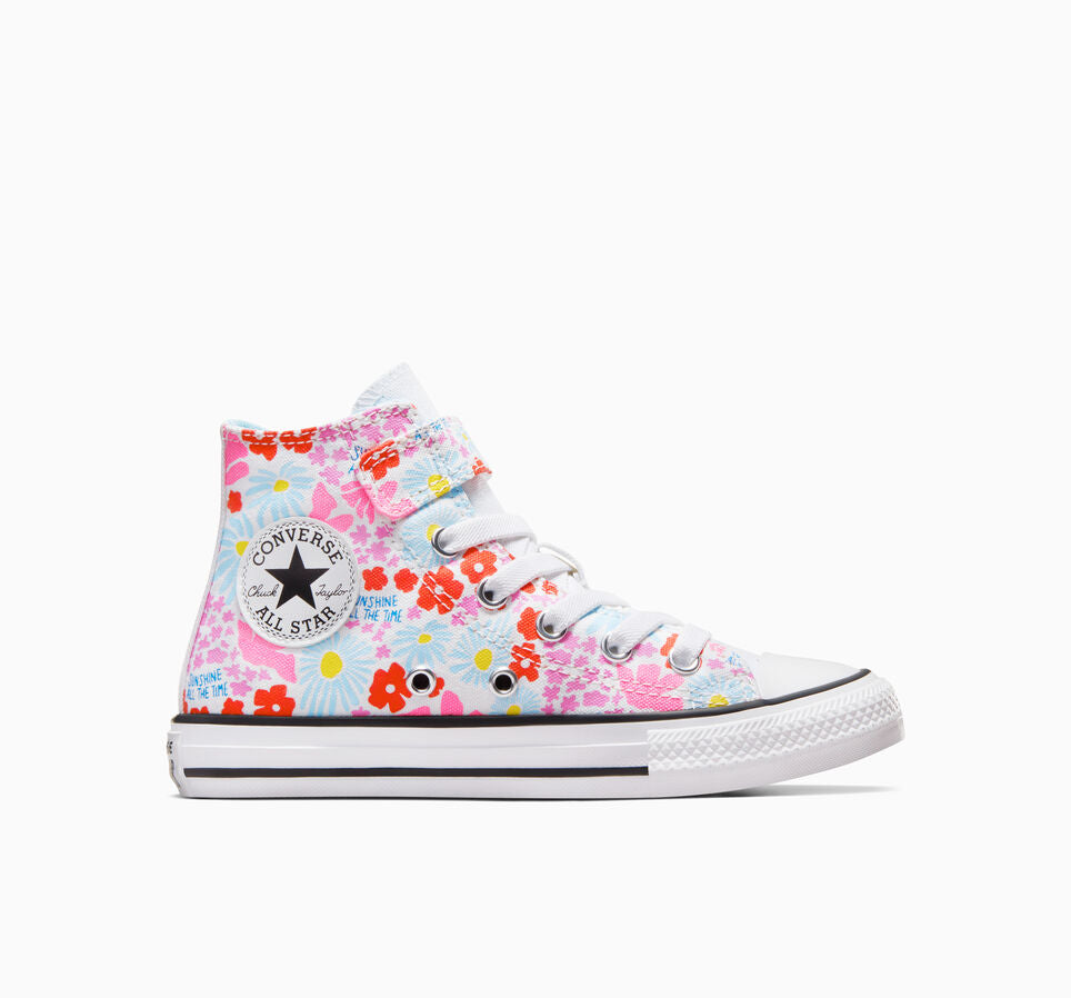 .Converse CT Kids 1V NATURE IN BLOOM HI - WHITE/BLUE SLUSHY - (A06339) - SUN - R1L2
