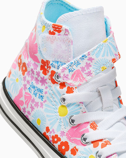 .Converse Chuck Taylor Kids 1V NATURE IN BLOOM HI - WHITE/BLUE SLUSHY/WHITE - (A06339) - SUN - R1L2