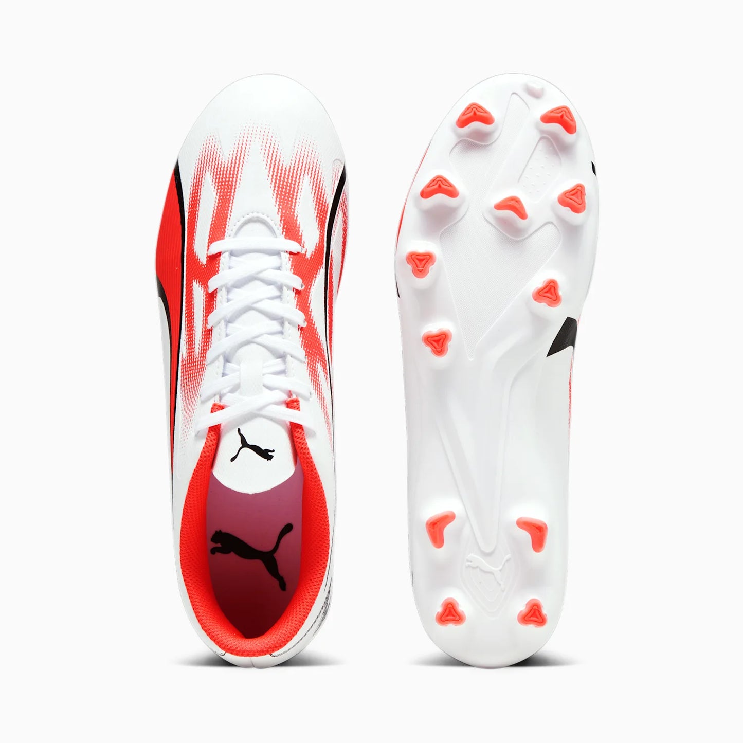 - Puma ULTRA PLAY FG/AG Men's Football Boots White Fire Orchid - (107423 01) - UP6 - R2L17