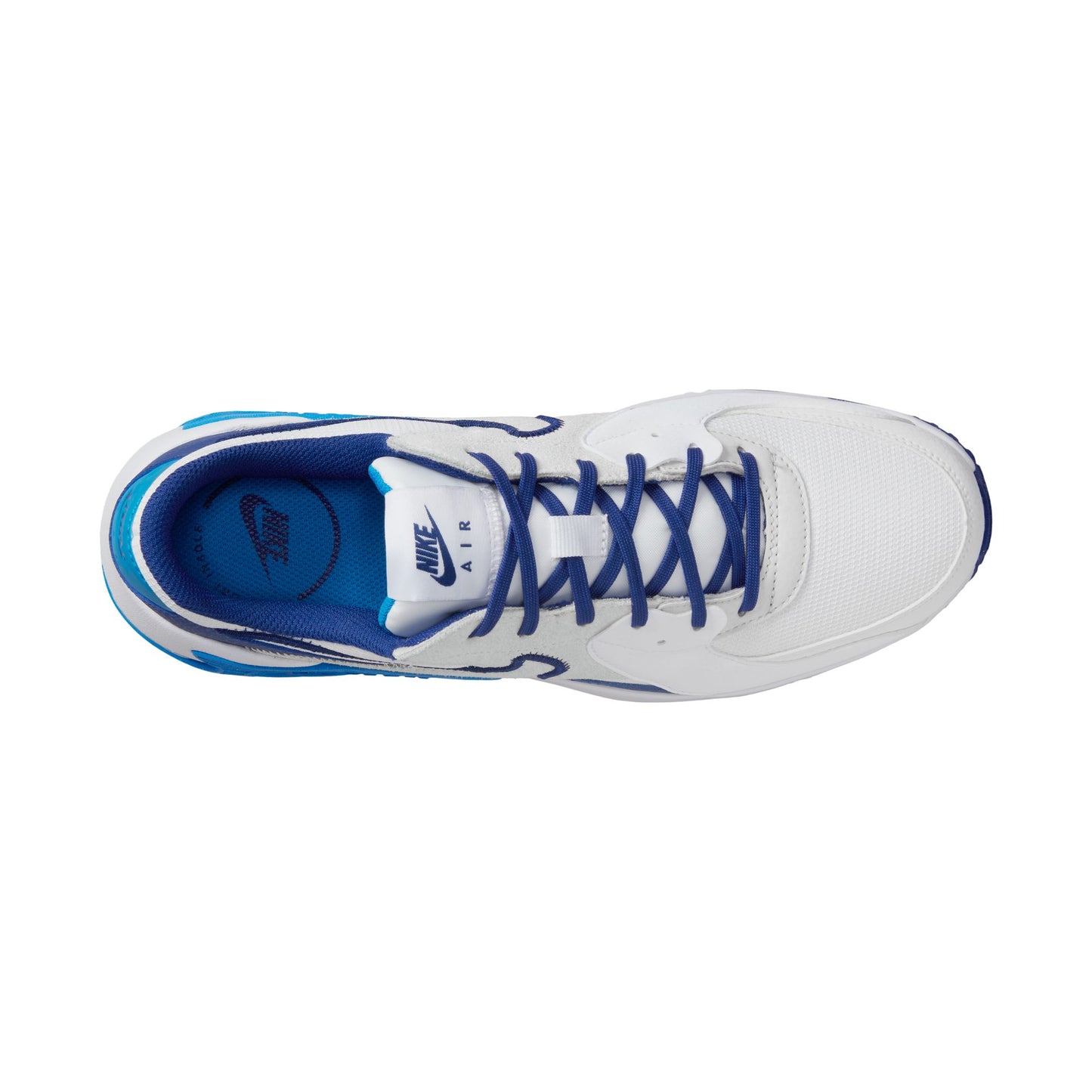 .Nike Air Max EXCEE LIFESTYLE SHOES - WHITE/DEEP ROYAL BLUE-PHOTO BLUE (DZ0795-100) - RY - R1L4