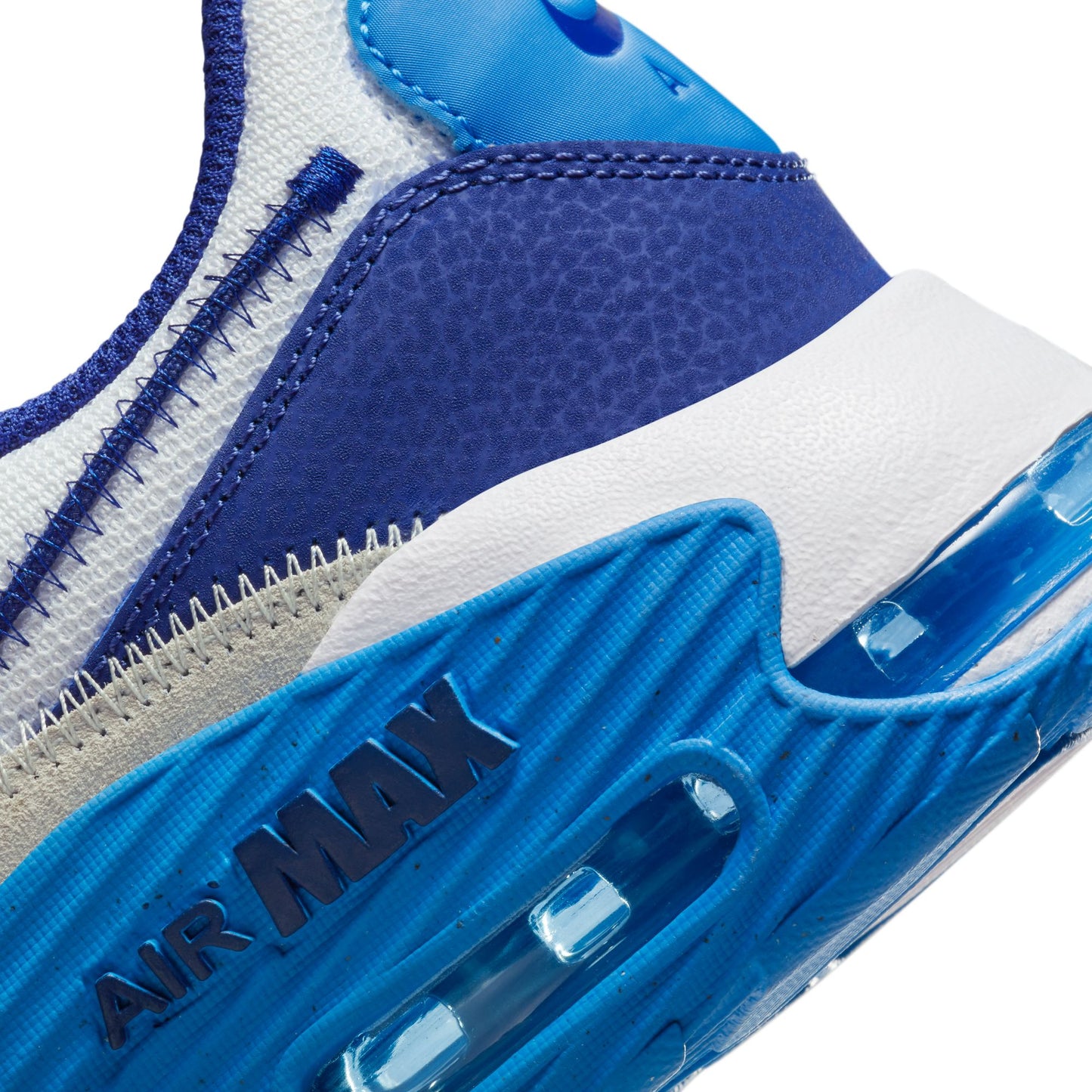 .Nike Air Max EXCEE LIFESTYLE SHOES - WHITE/DEEP ROYAL BLUE-PHOTO BLUE (DZ0795-100) - RY - R1L4