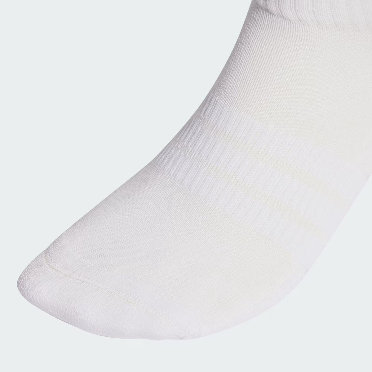 .ADIDAS CUSHIONED SPORTSWEAR ANKLE SOCKS 3 PAIR PACK WHITE/BLACK- (JZ0523) - F