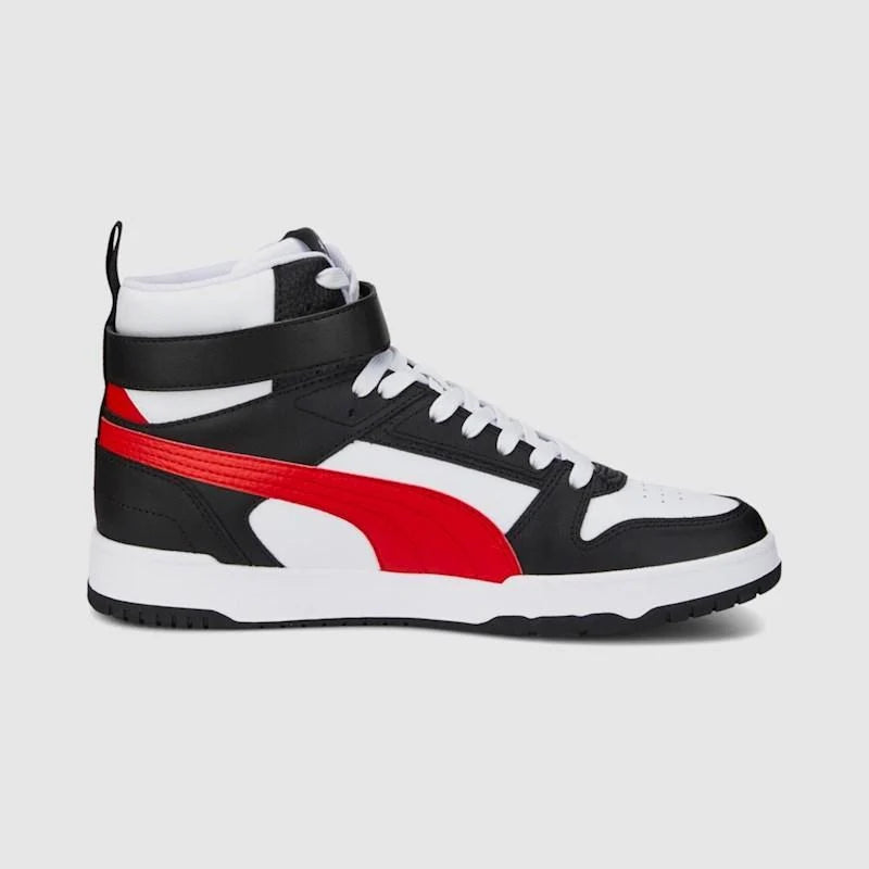 - PUMA MENS RBD Game WHITE-HIGH/RISK RED/PUMA BLACK - (385839 05) - PM7 - R1L3