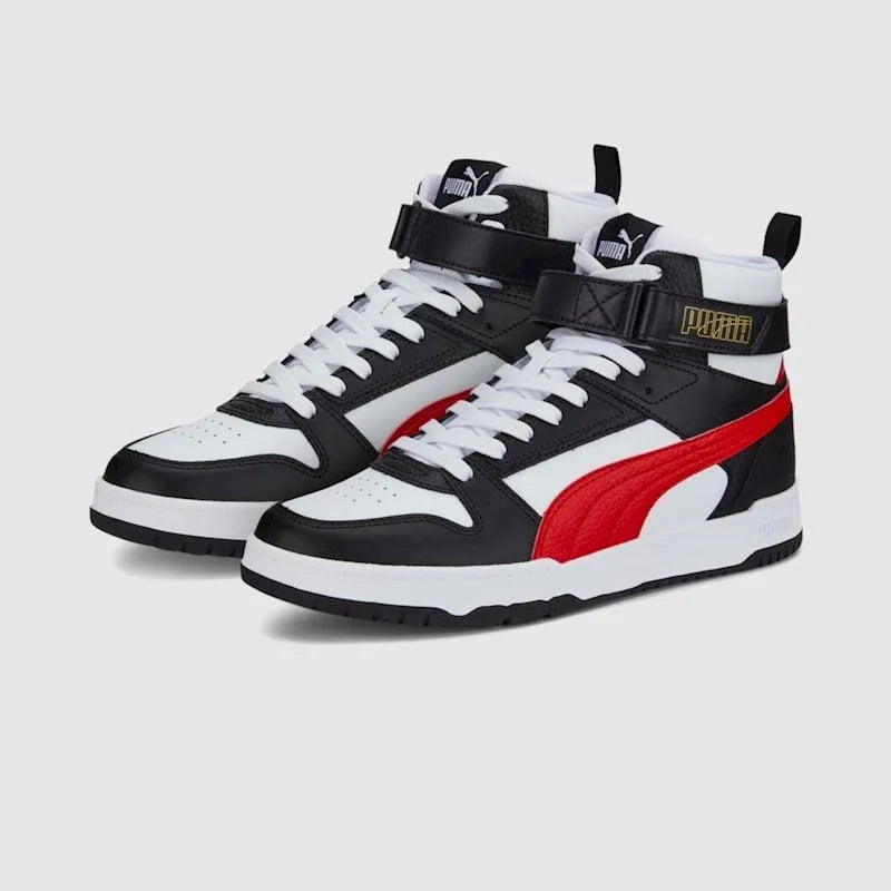 - PUMA MENS RBD Game WHITE-HIGH/RISK RED/PUMA BLACK - (385839 05) - PM7 - R1L3