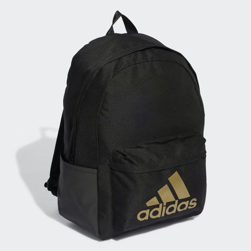 .ADIDAS CLASSIC BADGE OF SPORT BACKPACK - BLACK / GOLD - (IL5812) - F