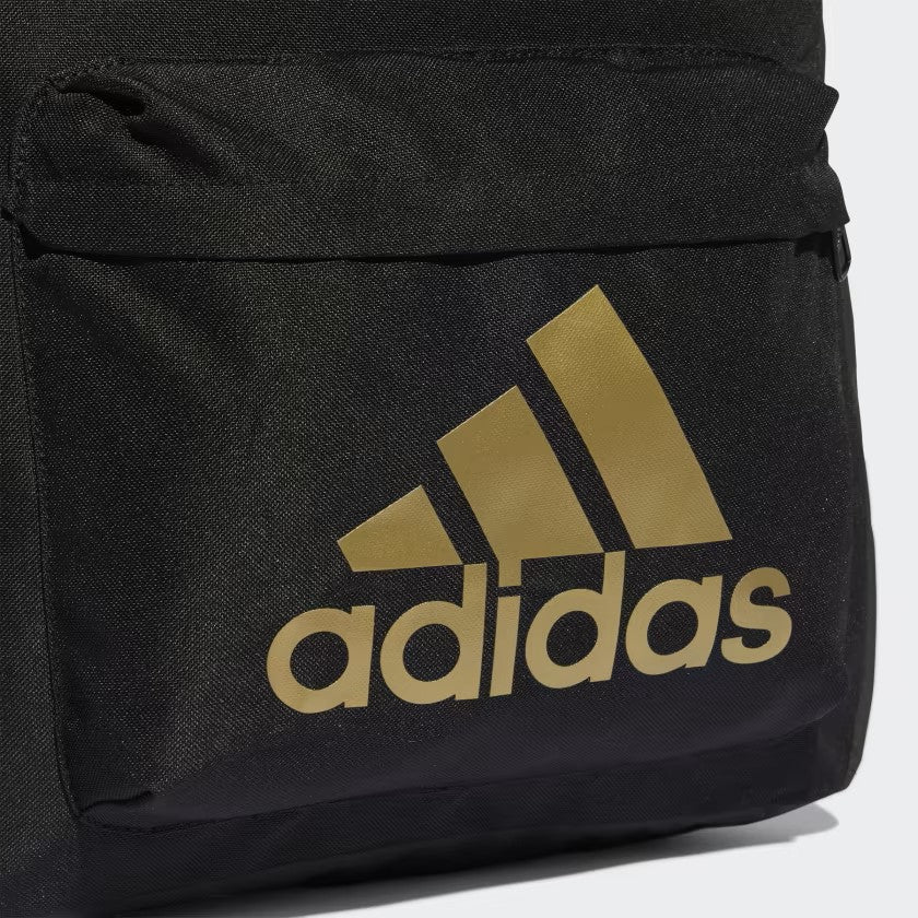 .ADIDAS CLASSIC BADGE OF SPORT BACKPACK - BLACK / GOLD - (IL5812) - F