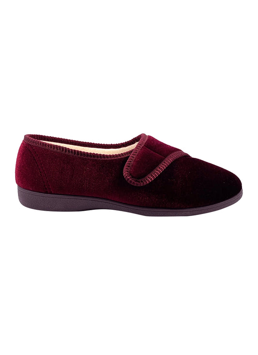 .Grosby Womens LILIAN Wine Slippers - WINE - (103005) - LLN - F