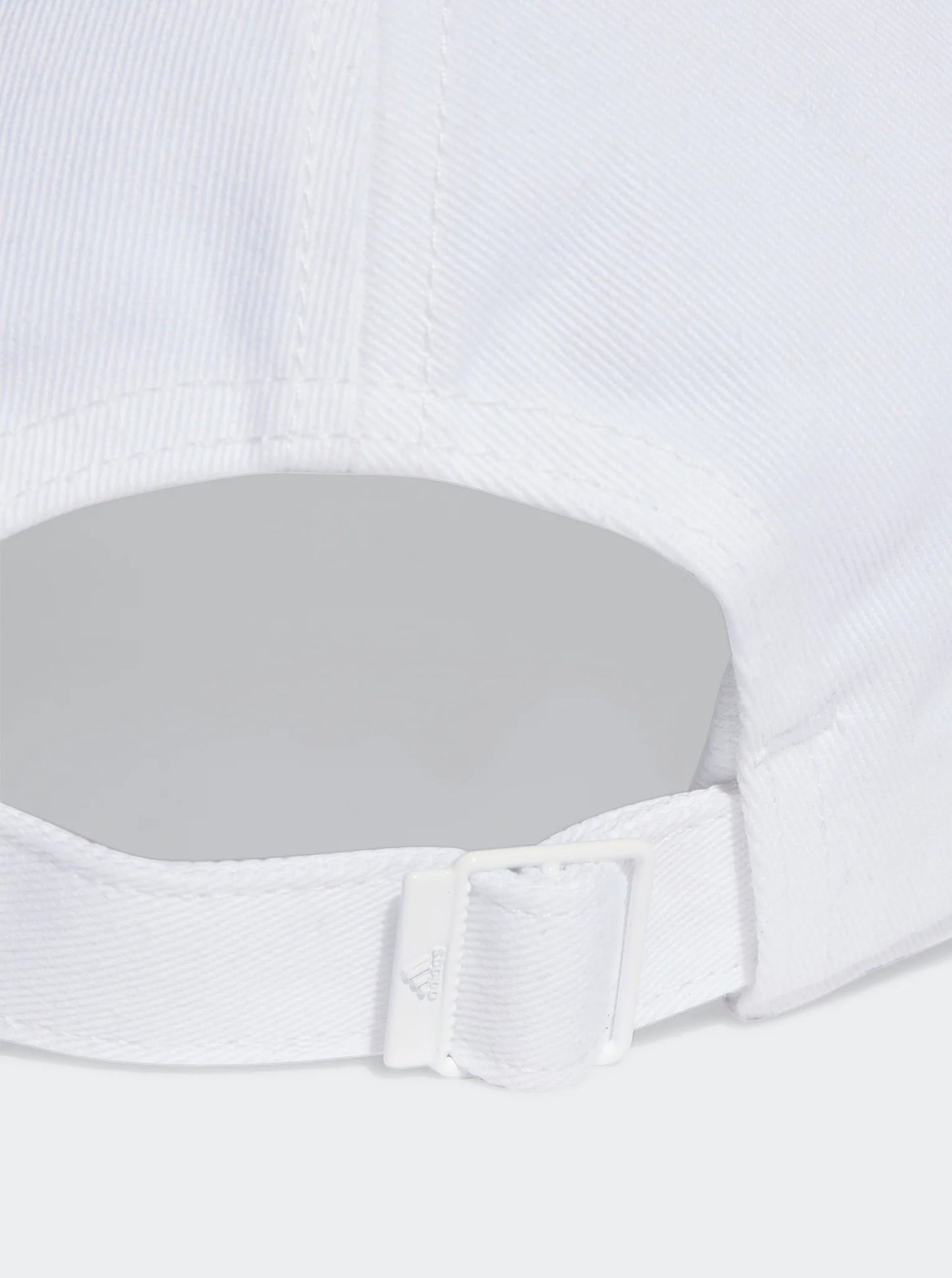 .ADIDAS 3-STRIPES COTTON TWILL BASEBALL CAP - WHITE - (II3509) - F