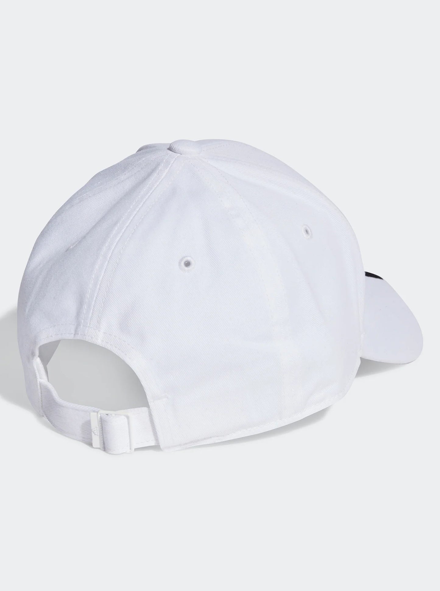 .ADIDAS 3-STRIPES COTTON TWILL BASEBALL CAP - WHITE - (II3509) - F