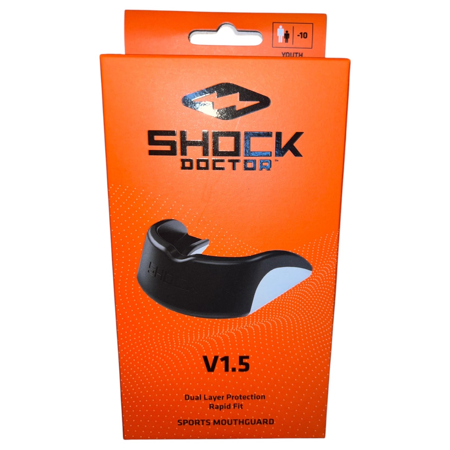 .Shock Doctor Mouth Guard V 1.5 Black (Youth) - (SD4000-BK-YTR) - F