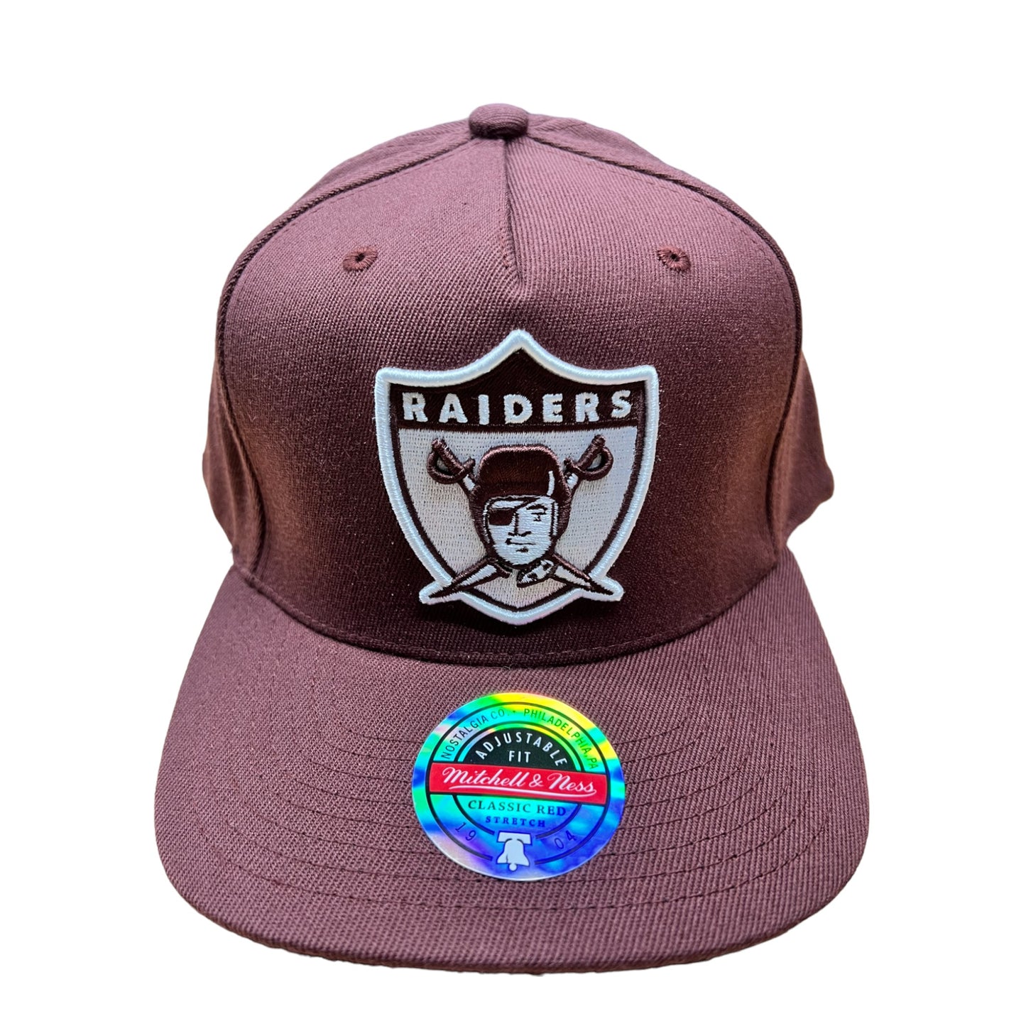.MITCHELL & NESS Raiders Classic RedLine Cap - Burgundy/Maroon - (MNOR20128) - MNR3