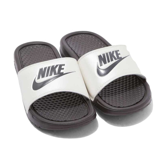 Nike Benassi Womens JDI THUNDER GREY & SUMMIT WHITE Scuffs / Slides (343881-009) - J2 - R2L15