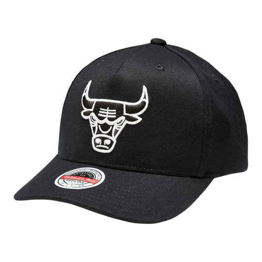 #Mitchell & Ness Chicago Bulls Classic Red Stretch Blk/Wht Line - F