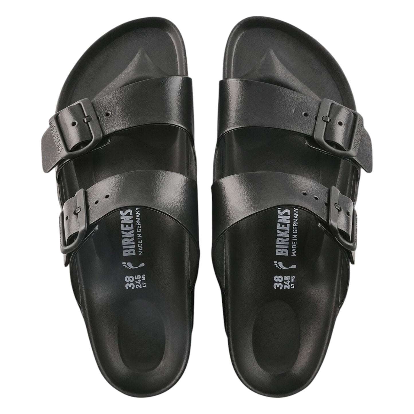 Birkenstock Arizona Mens REGULAR Fit BLACK (Rubber) - (129421) - BM - R1S2