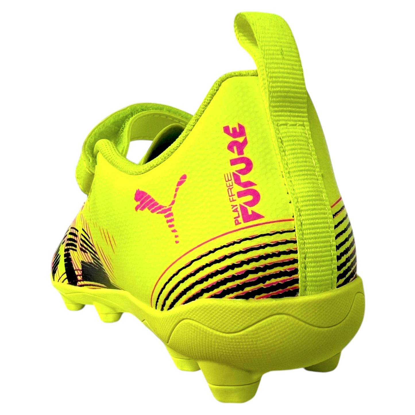 .PUMA FUTURE 8 PLAY FG/AG RB KIDS FOOTBALL BOOTS - Yellow Alert-Puma - (108286-03) - AYE - R2L13