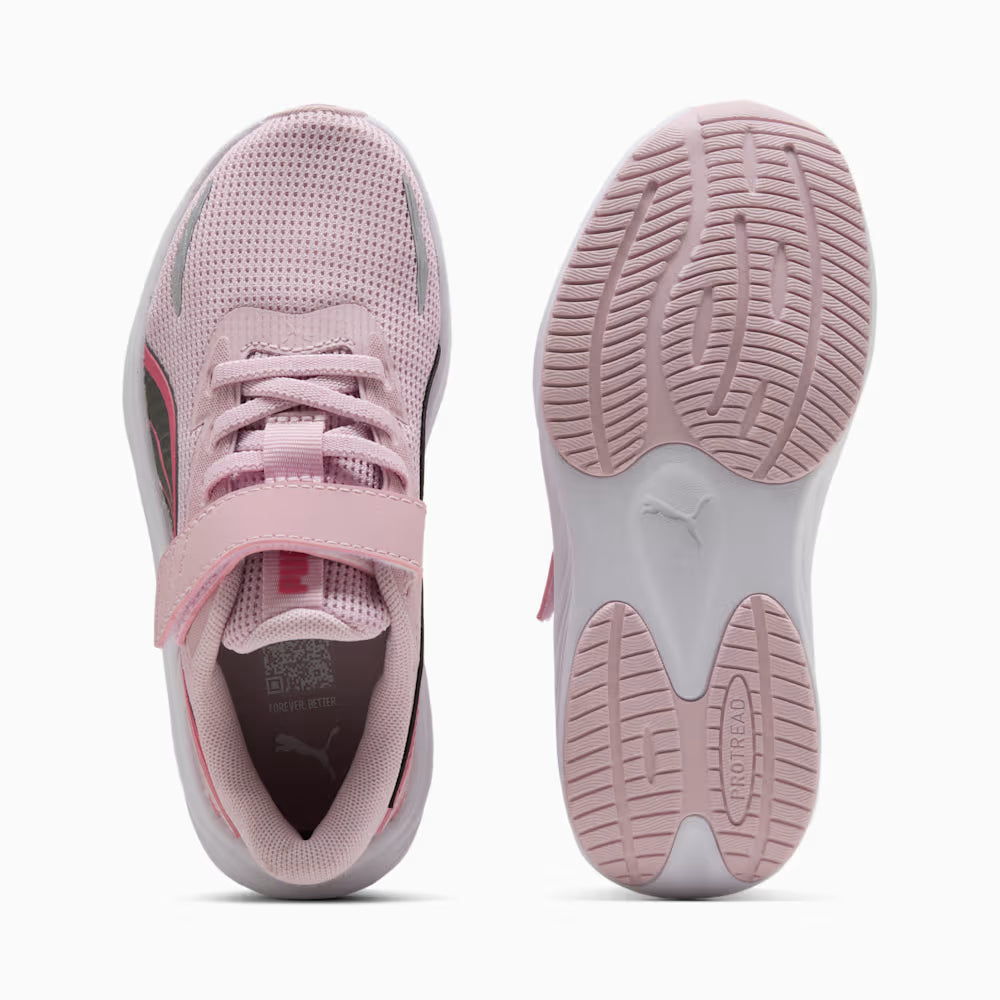 .PUMA KIDS LITE 2 AC+ PS RUNNING SHOES - ROSE MAUVE PINK/SILVER - (31404206 / 314042 06) - VR - R1L4