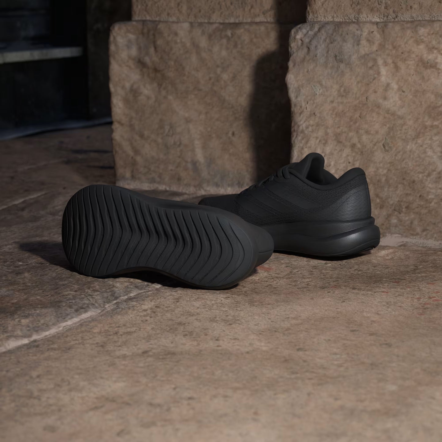 .ADIDAS Youth RUNFALCON 6 SHOES - BLACK - (KI1784) - LC - R1L6