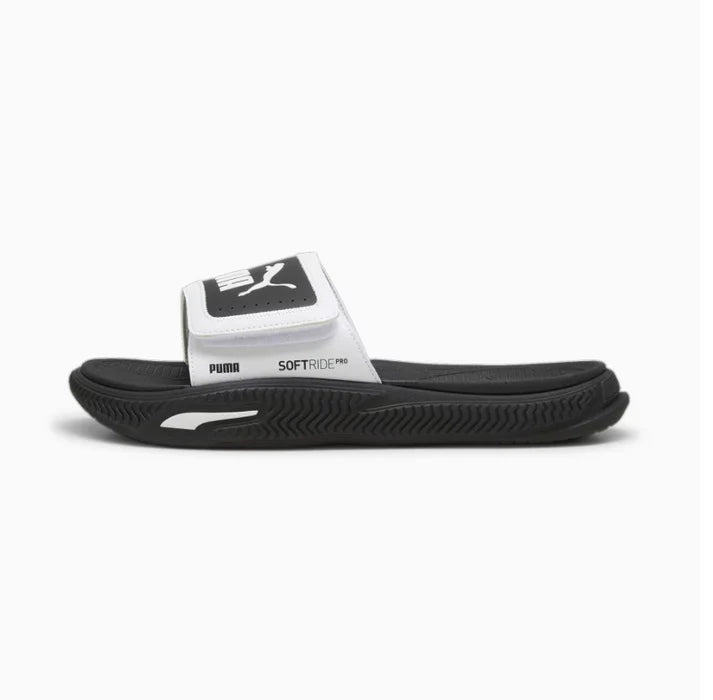.Puma Softride Slide 24 Velcro - BLACK/WHITE - (395431-02) - S73 - R2L14