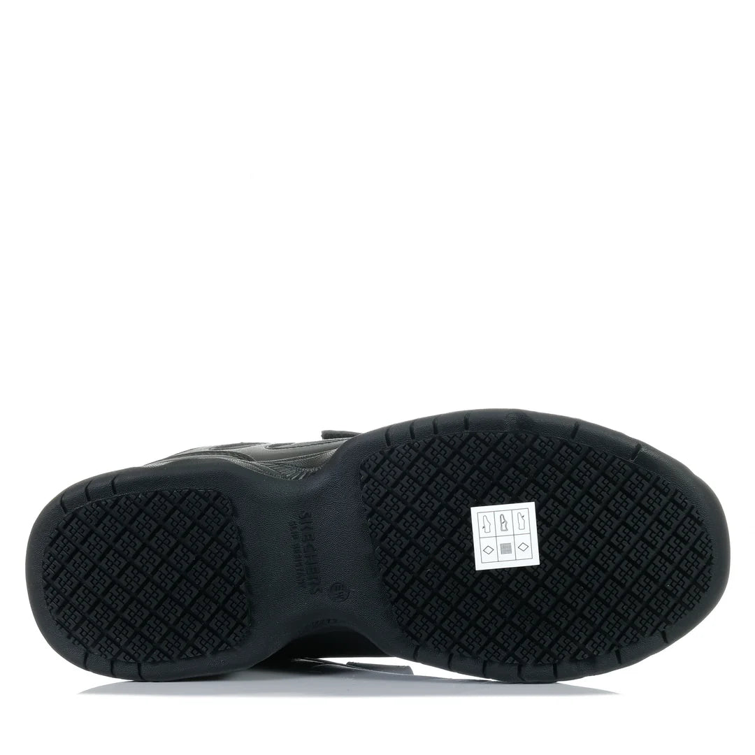 .Skechers Velcro Mens Work Dighton - Rolind Slip Resistant Wide Fit - ( 200200W.BLK ) - WYD - R2L16