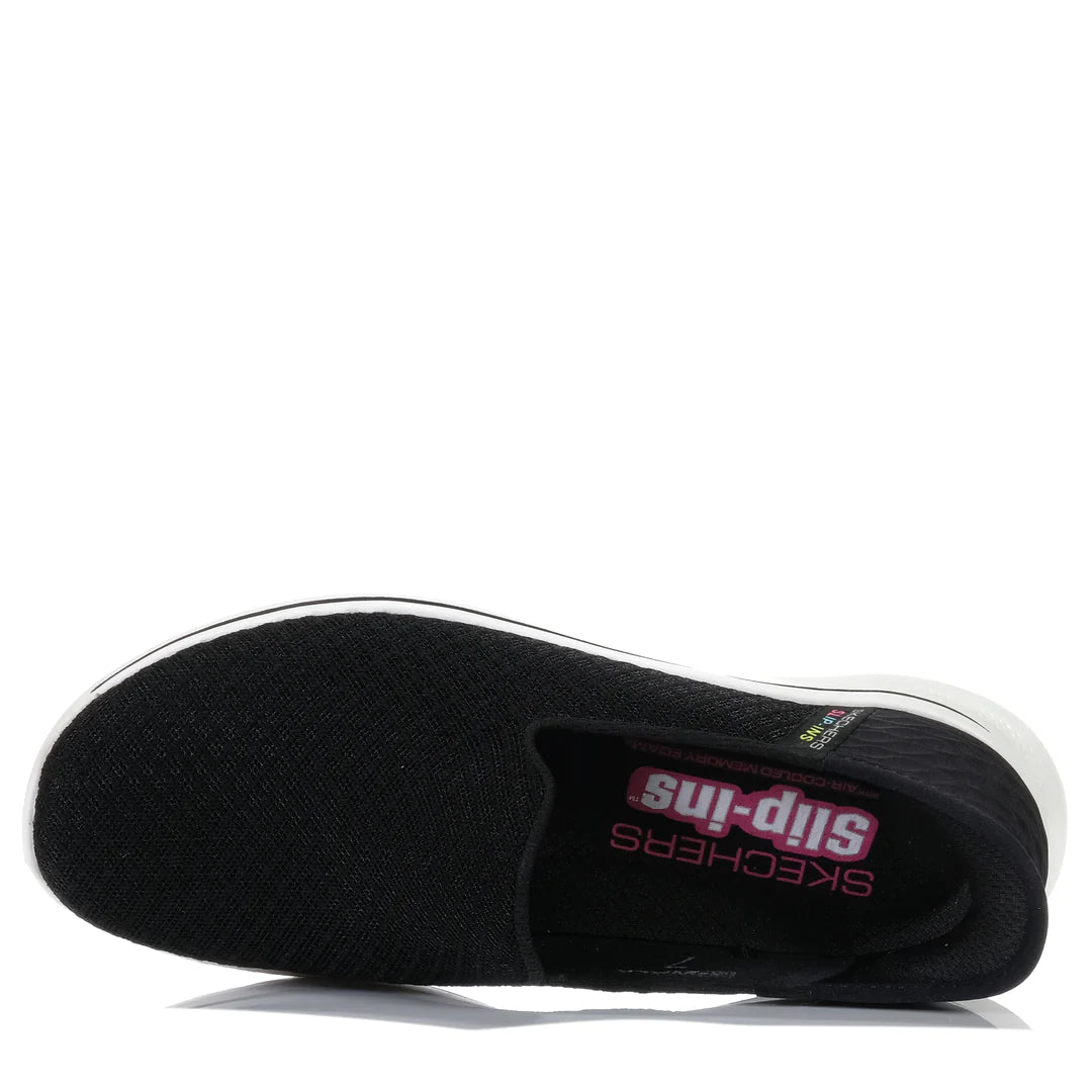 .Skechers Womens GO Walk 7 - BLACK / HOT PINK - (125228.BKHP) - HOT - R2L16