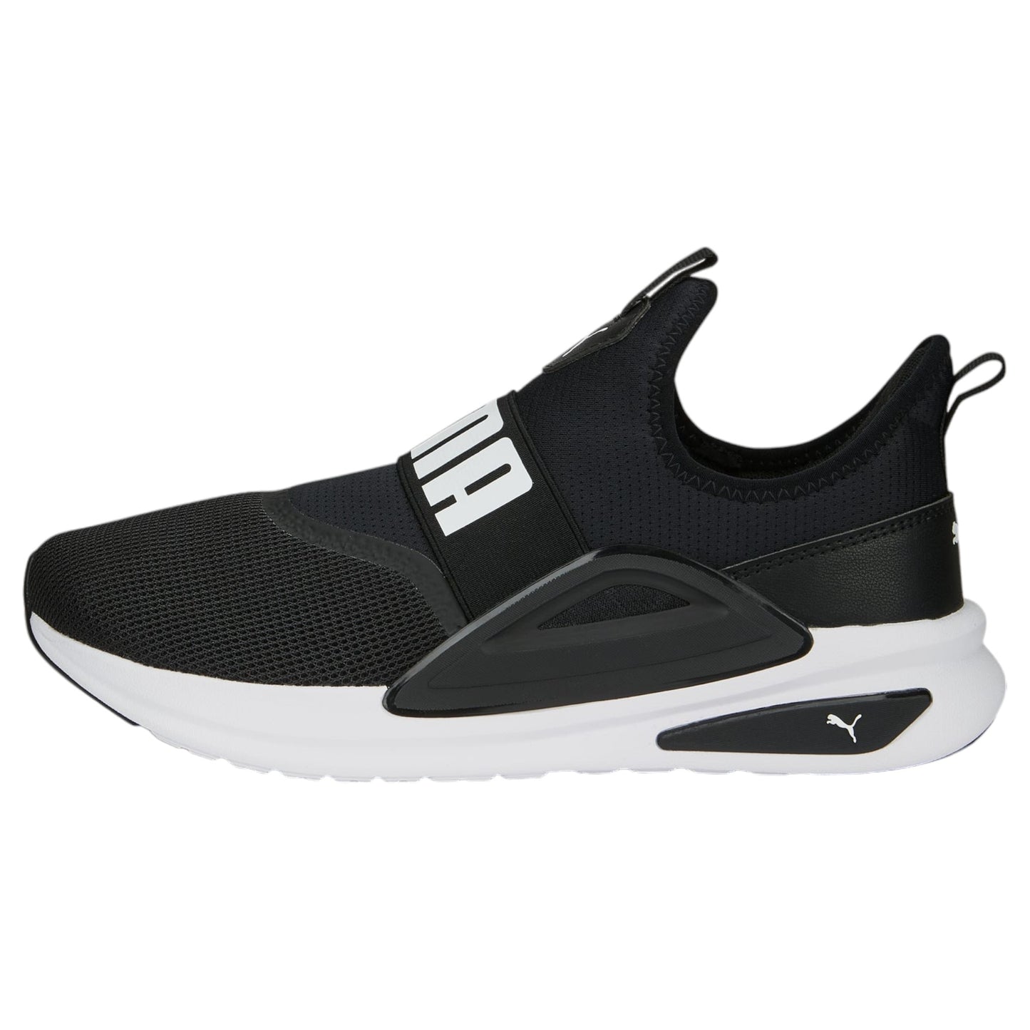 + Puma Mens SoftRide Enzo Evo Slip-On Black/White - (377875 01) - PB - R1L4