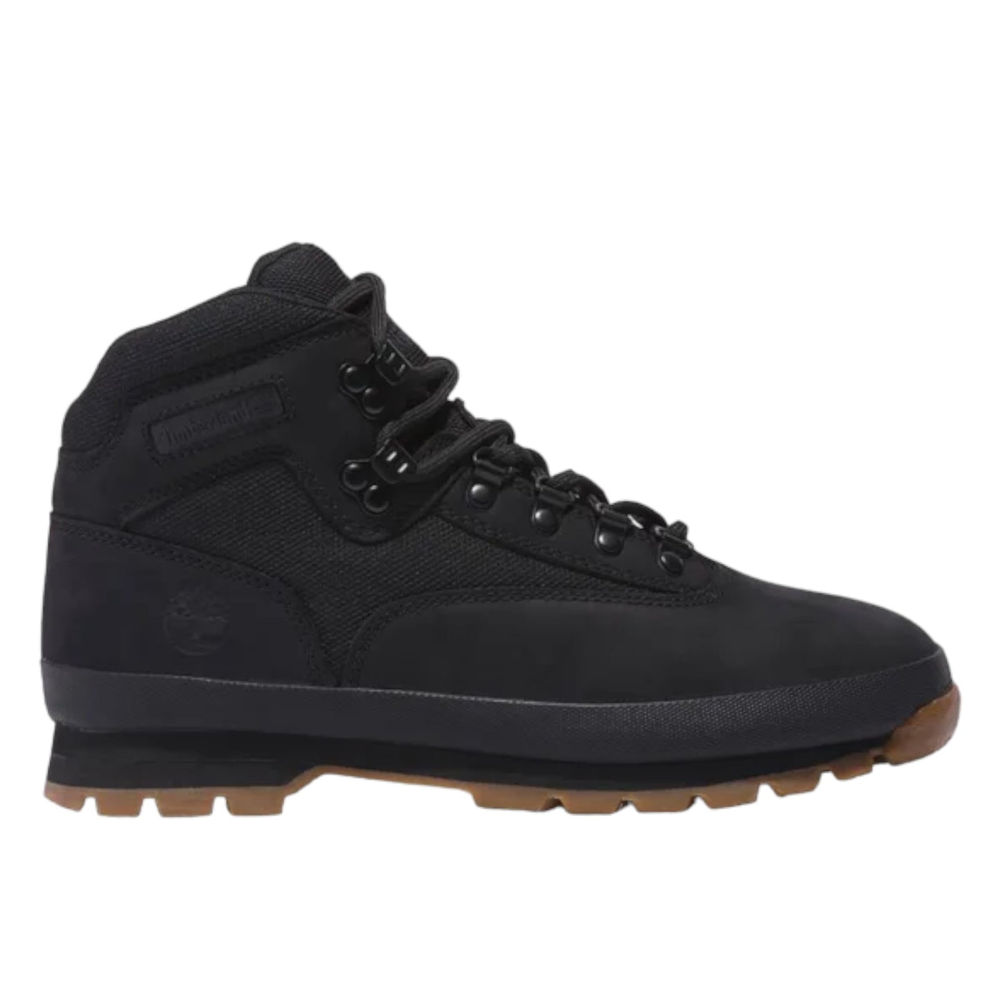 .Timberland Men's Euro Hiker Mid - Black - (T1OABS319BK) - BLK Nubuck - HIK - R2L14