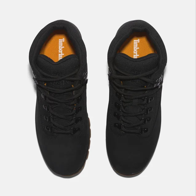.Timberland Men's Euro Hiker Mid - Black - (T1OABS319BK) - BLK Nubuck - HIK - R2L14