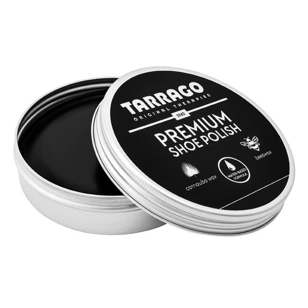 .Tarrago Premium Black Shoe Polish 50ml - Carnauba Beeswax - BLACK - (46PSP18) - F