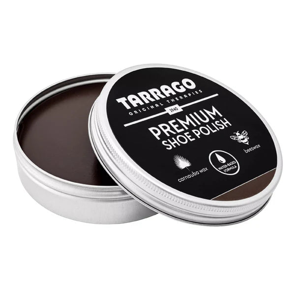 .Tarrago Premium Medium Brown Shoe Polish 50ml Carnauba Beeswax - MEDIUM BROWN - (46PSP39) - F