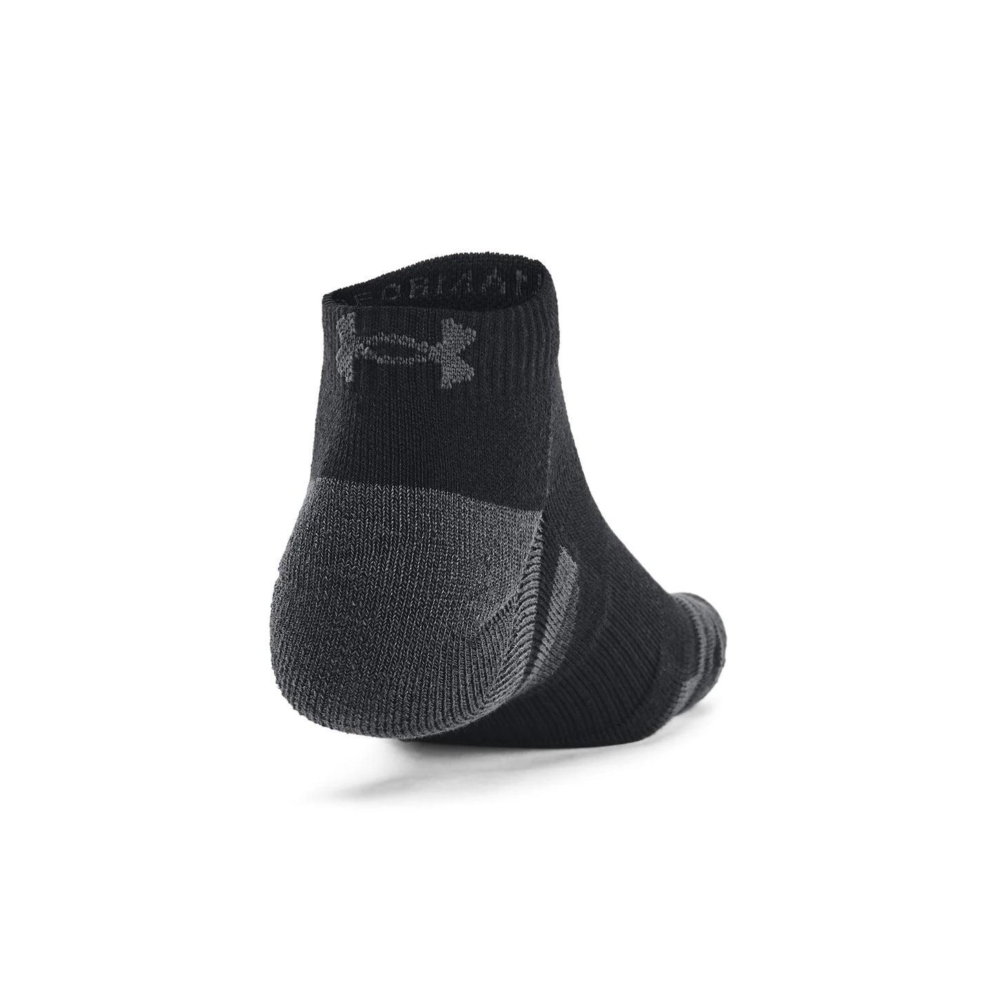.UNDER ARMOUR PERFORMANCE TECH LOW CUT SOCKS 3pk - BLACK/GREY - (1379504-001) - F