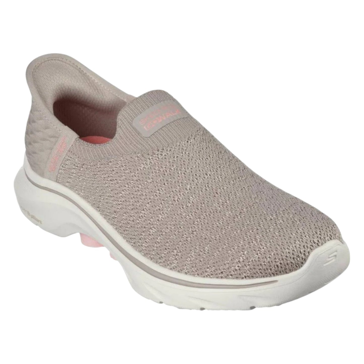 .Skechers Slip-Ins: GOwalk 7 - Springtime Wide Fit - TAUPE / PINK - (125219.TPE) - PE - R2L16
