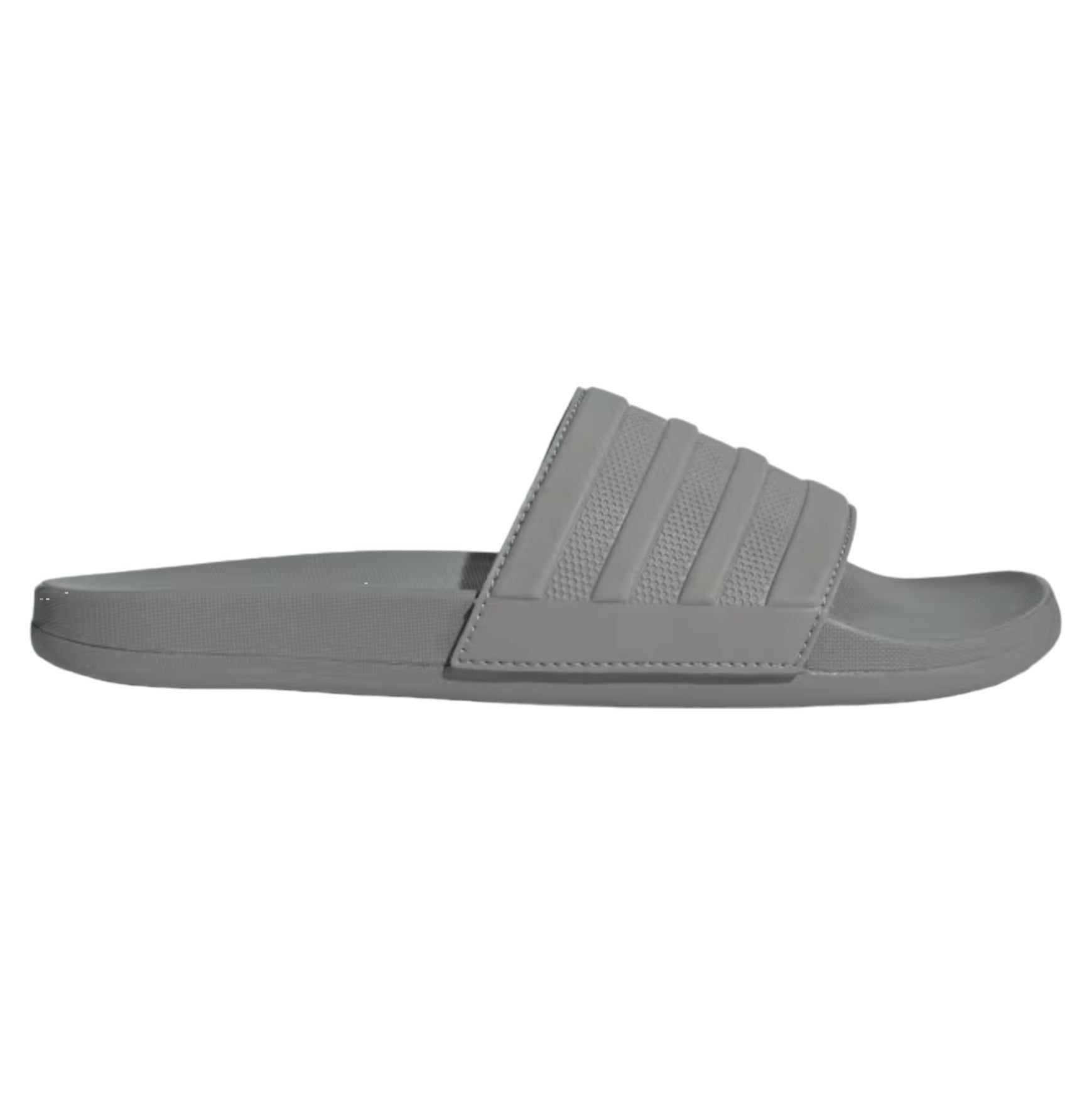 ADILETTE COMFORT SLIDES Charcoal Solid Grey (ID3404) F