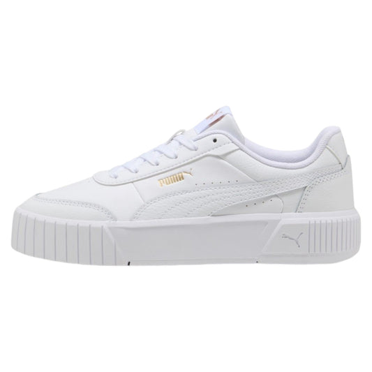 .PUMA Womens Carina Mia Sneakers - WHITE/GOLD  -(402637-06) - CMW - R1L5