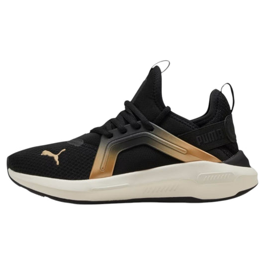.PUMA Womens Softride Enzo 5 Metallic - BLACK/GOLD  -(310473-01) - MEW - R1L5