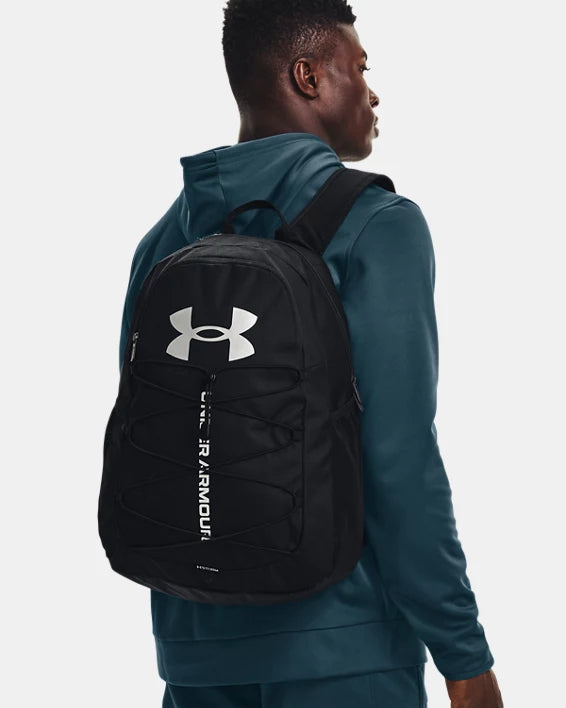 - Under Armour Hustle Sport Backpack Black/Black/Silver - (1364181 001)