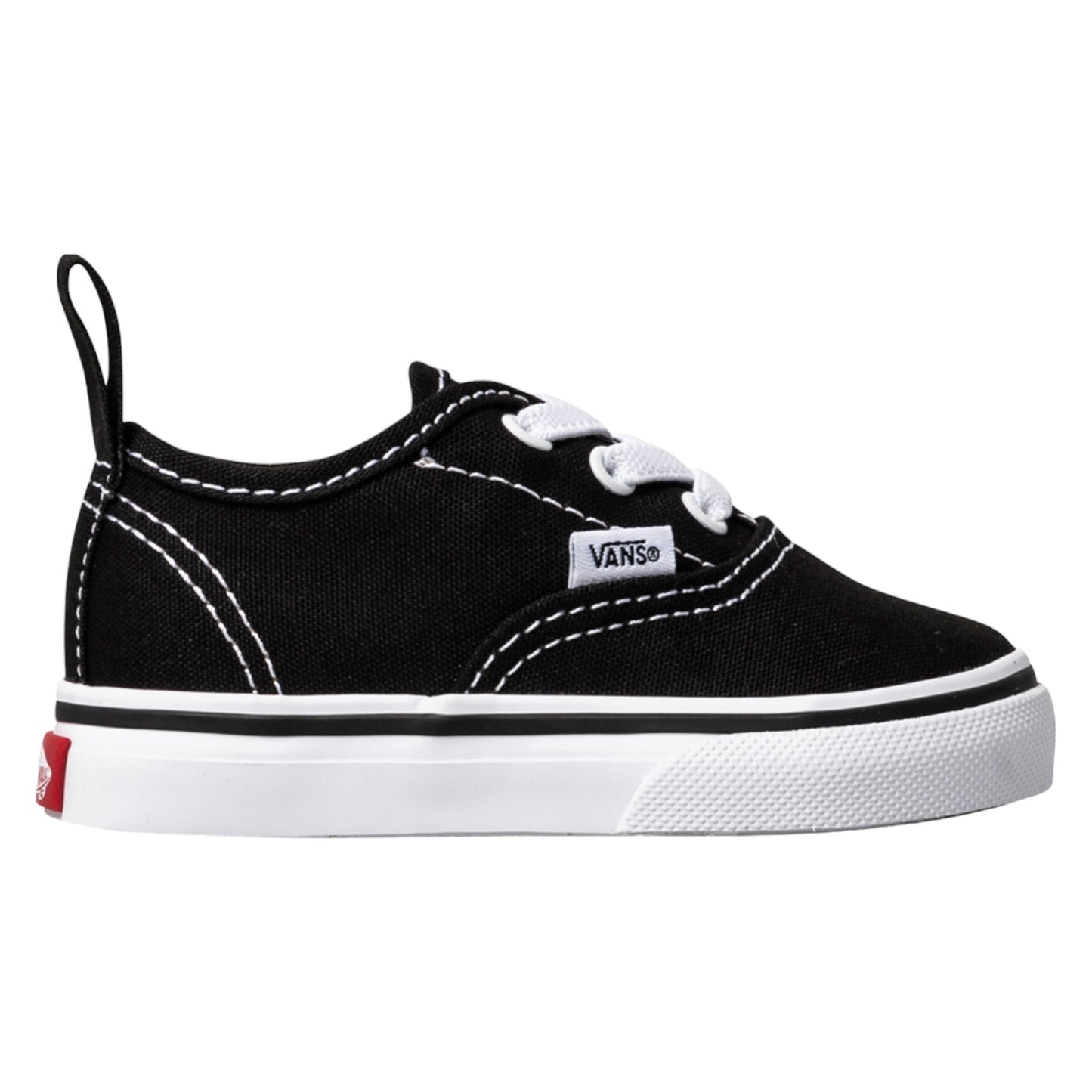 Vans Toddler Authentic Black Canvas (Elastic Lace) - BLACK - (VN04A1LXN) - L - R1L1